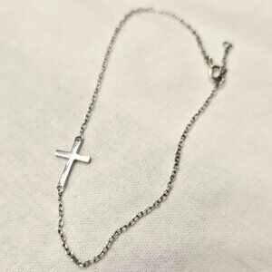 Sterling Cross Bracelet